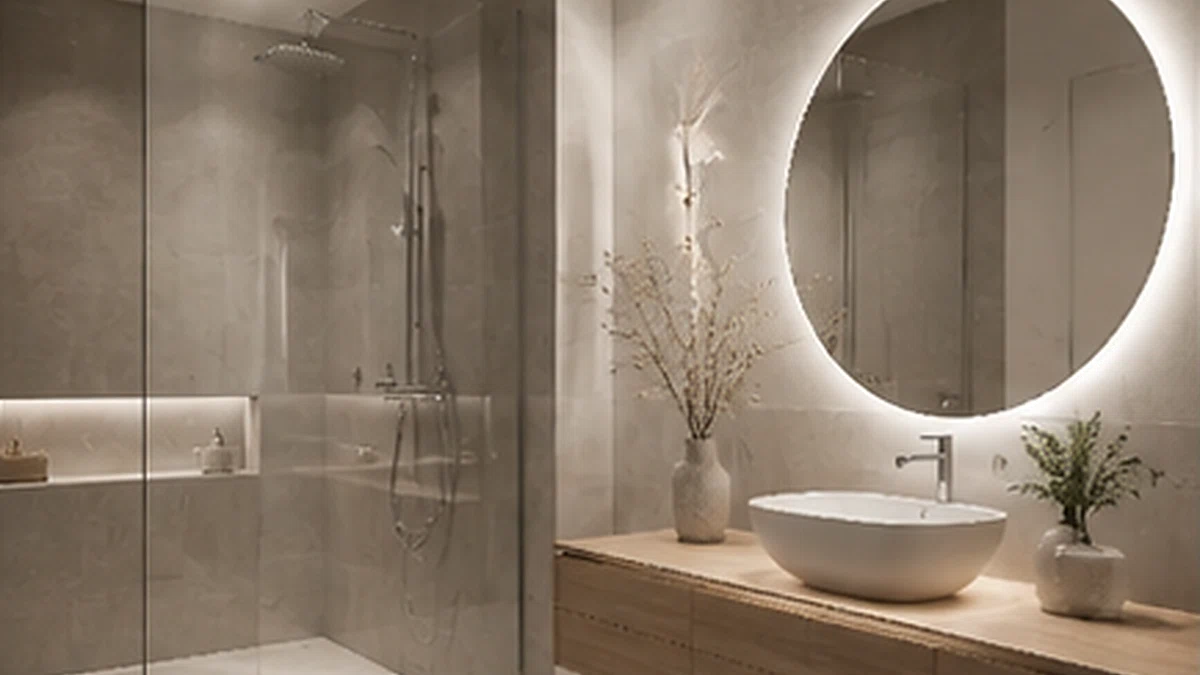Transformation de salle de bain — illustration IA Hortenns TCE