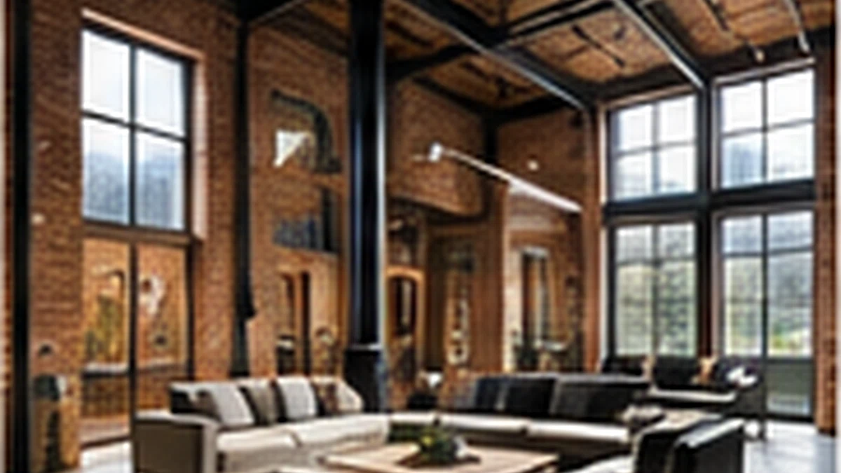 Loft industriel — illustration IA Hortenns TCE