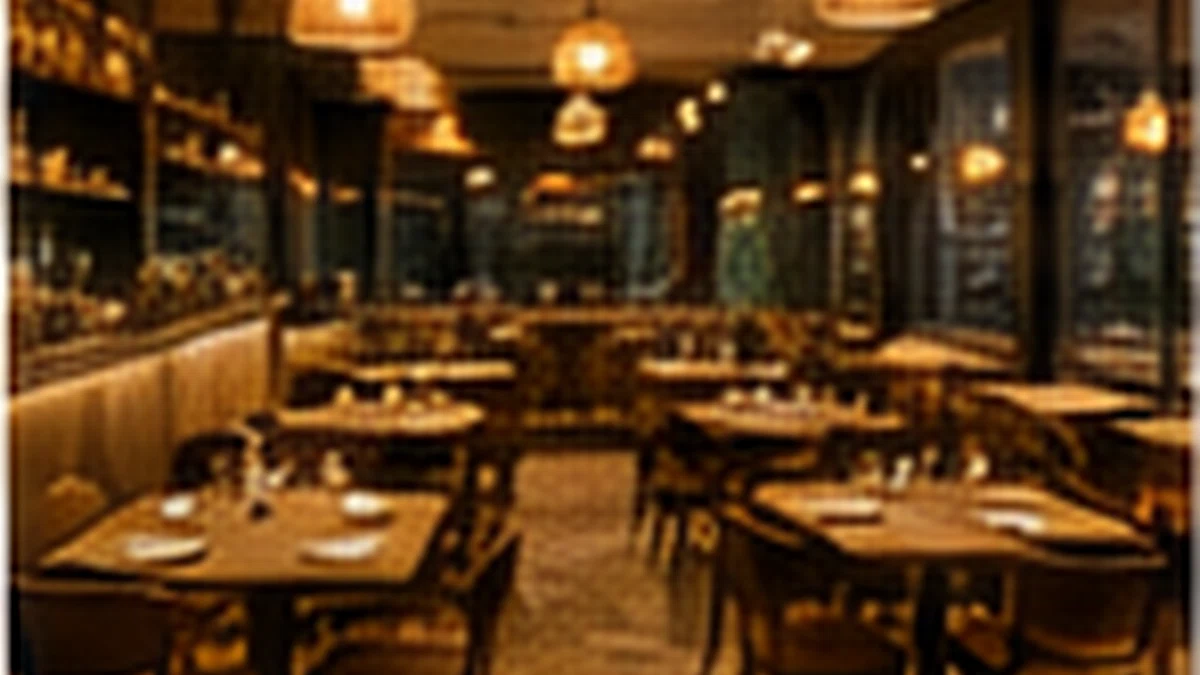 Aménagement de restaurant — illustration IA Hortenns TCE